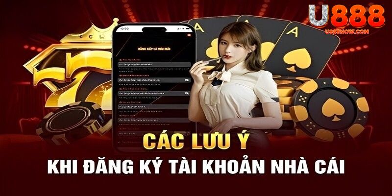 Lưu ý để tránh lỗi đăng ký U888